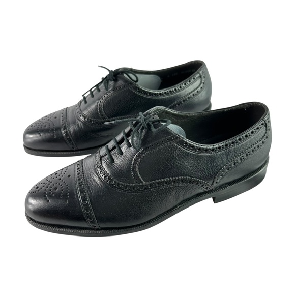 HTF Genuine Men BALLY Prestige Aris Black Leather Oxfords Dress Shoes Size 9 EEE main image 11